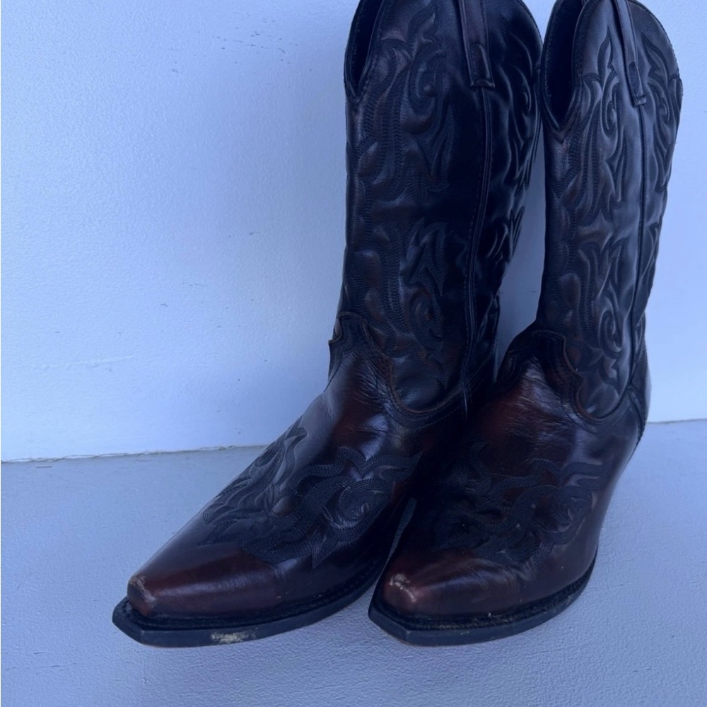 Laredo Black and Brown Western Boots